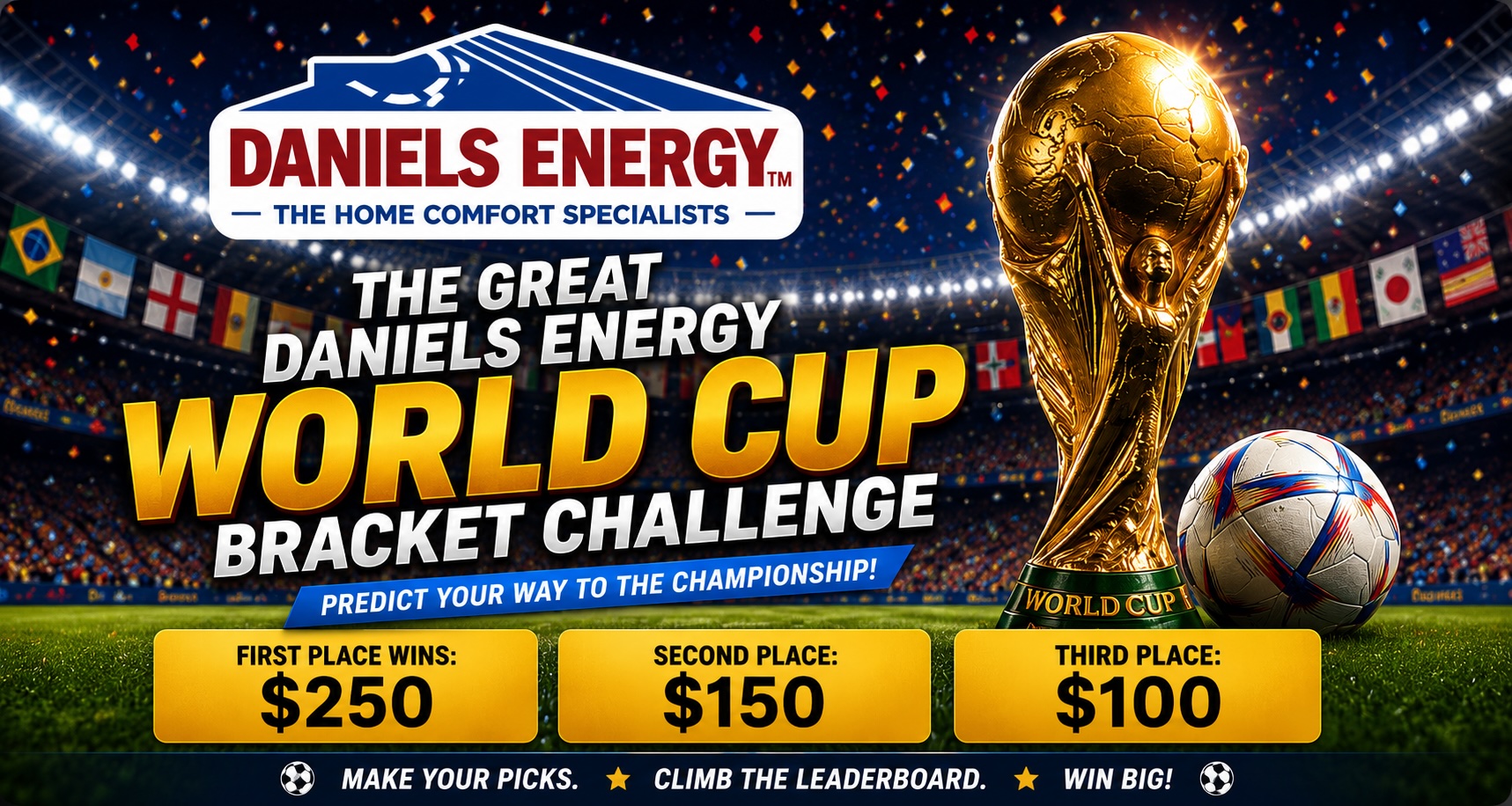 Daniels Energy World Cup Knockout Bracket